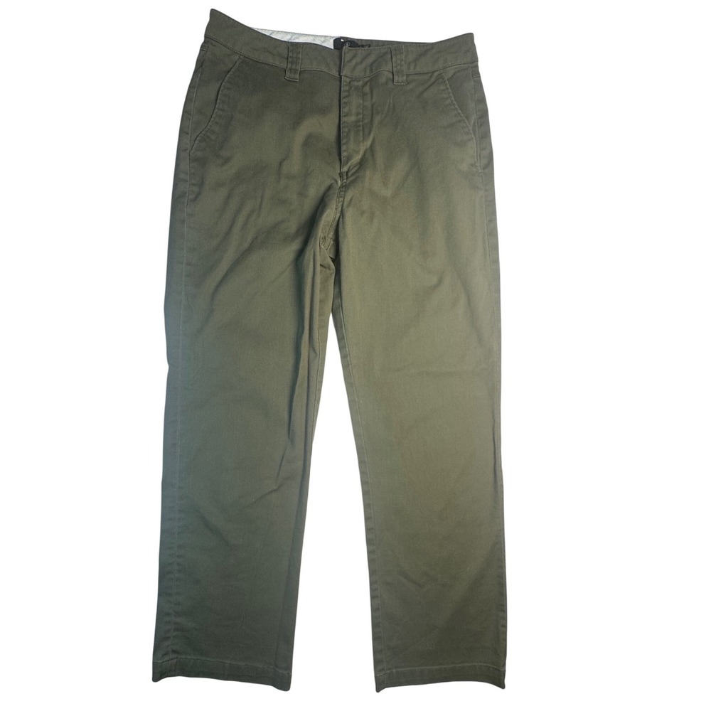 Volcom Frickin Modern Fit Chino Pants Mens 28 Olive Green Repreve B1131905‎
